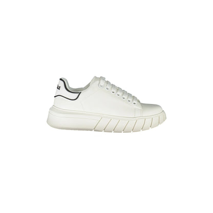 GAELLE PARIS Scarpe Sneakers Donna Bianche con Lacci e Logo Bianco - foto prodotto