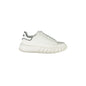 GAELLE PARIS Scarpe Sneakers Donna Bianche con Lacci e Logo Bianco - foto prodotto