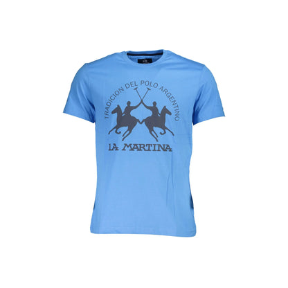 La Martina T-Shirt Maniche Corte Uomo Blu Stampa - foto prodotto
