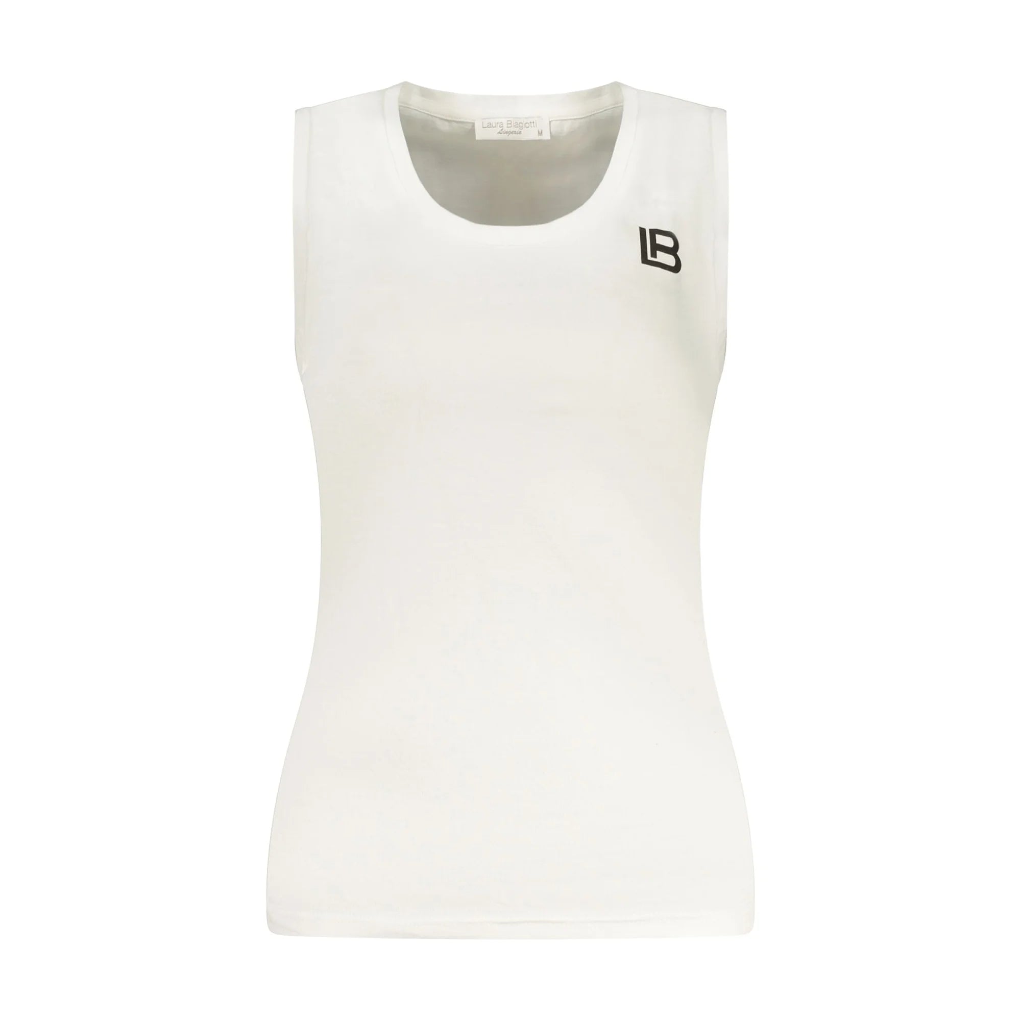 LAURA BIAGIOTTI CANOTTA ESTERNABILE DONNA BIANCO