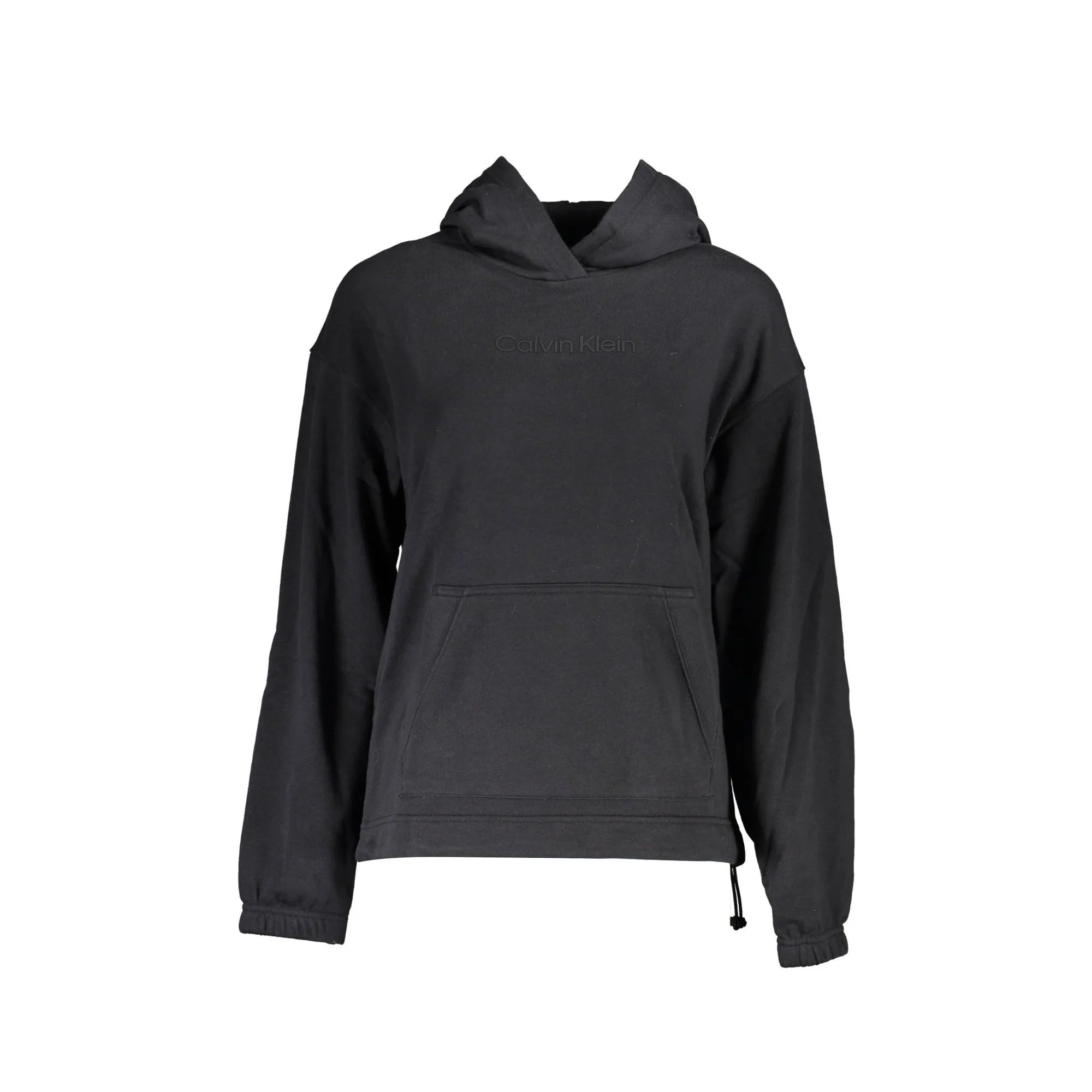 Calvin Klein Felpa Maniche Lunghe Donna Nera Stampa Logo Felpe Nero - foto prodotto