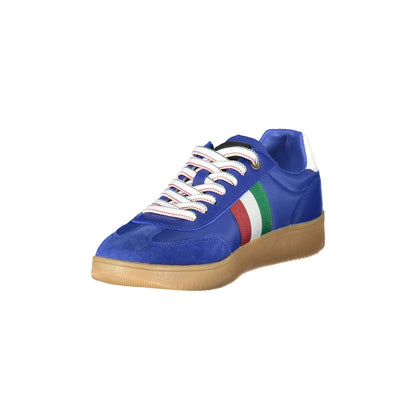 ESERCITO 1659 Scarpe Sportive Uomo Blu Aviazione con Logo Sneakers - vista 3
