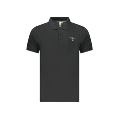 Accademia Militare Polo Maniche Corte Uomo Nera Stampa