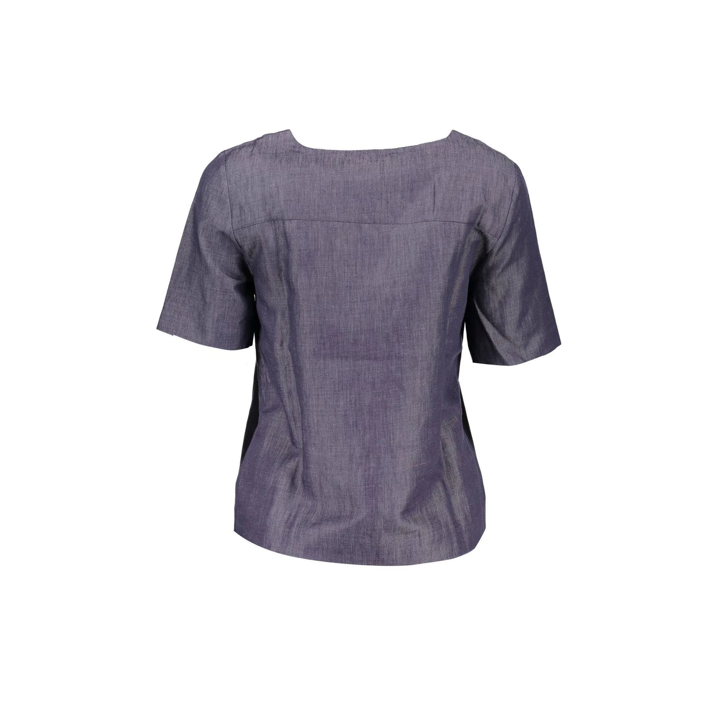 GANT T-SHIRT MANICHE CORTE DONNA BLU