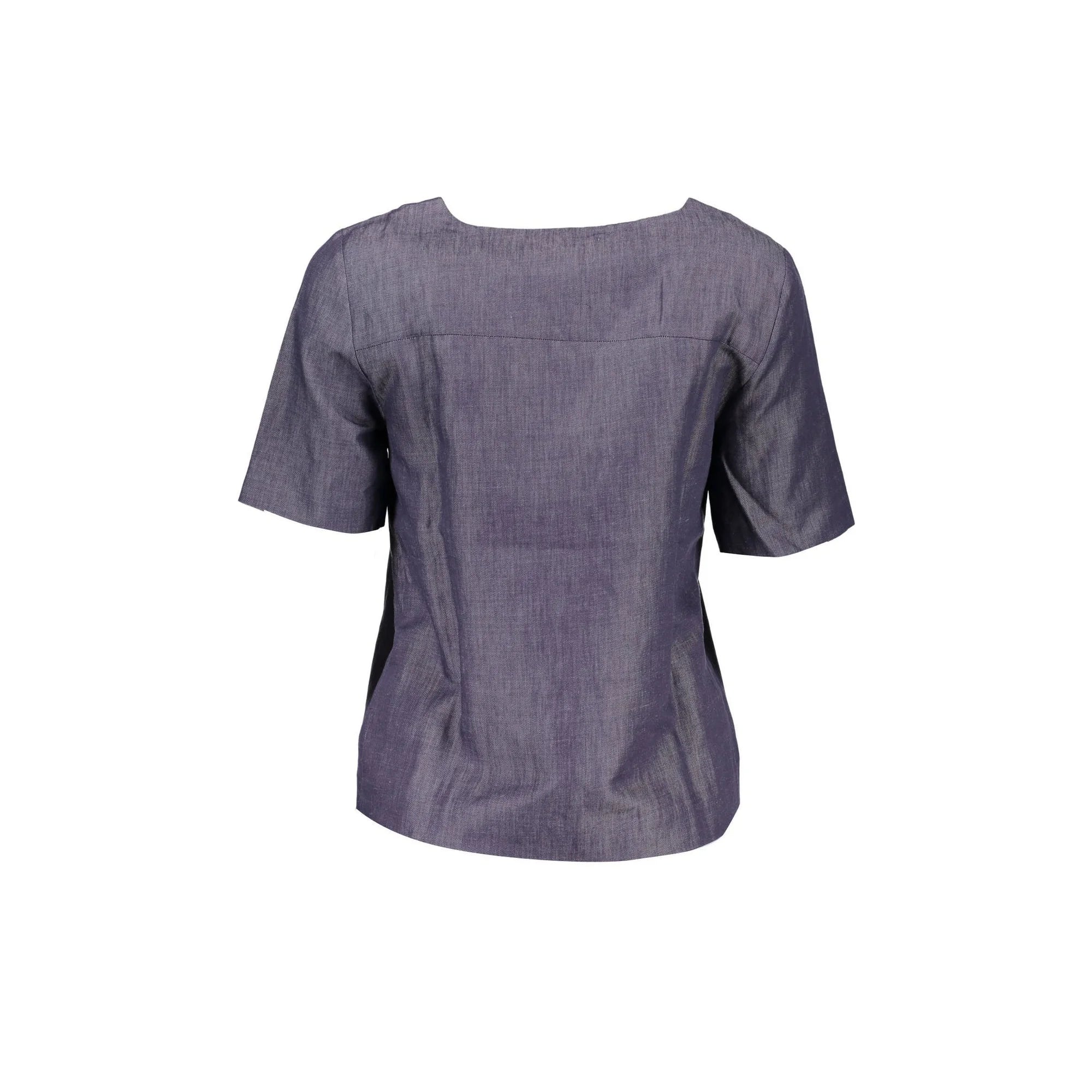 GANT T-SHIRT MANICHE CORTE DONNA BLU