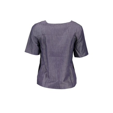 GANT T-SHIRT MANICHE CORTE DONNA BLU