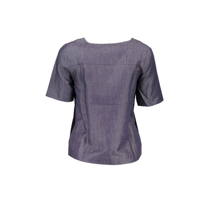 GANT T-SHIRT MANICHE CORTE DONNA BLU
