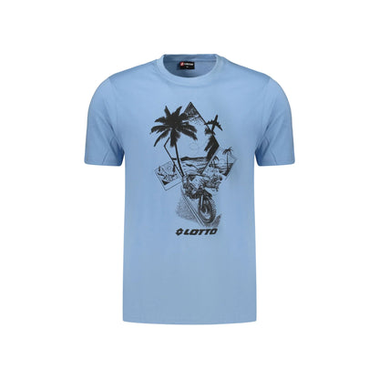 LOTTO T-SHIRT MANICHE CORTE UOMO AZZURRO