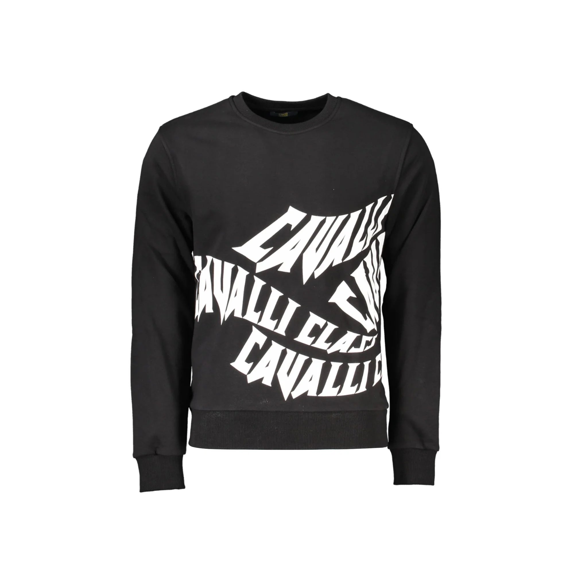 CAVALLI CLASS FELPA SENZA ZIP UOMO NERO