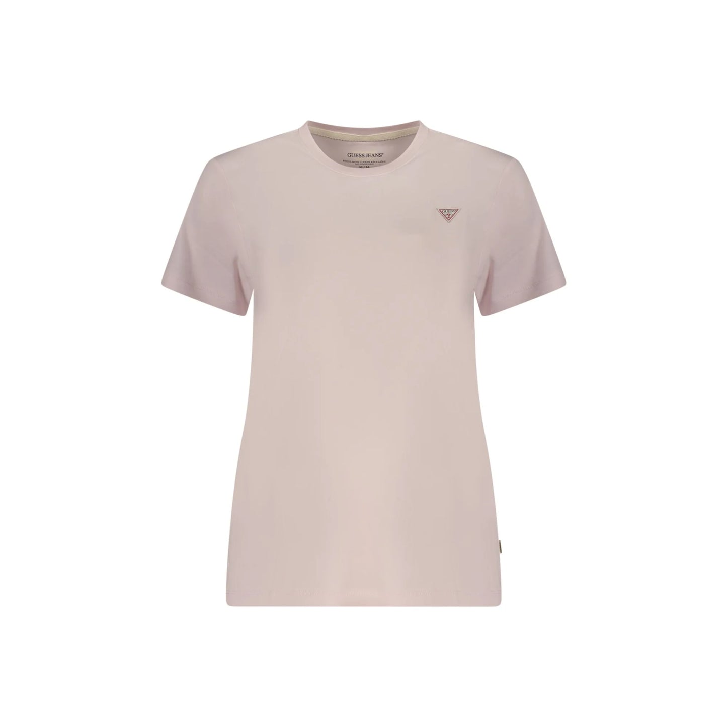 GUESS JEANS T-SHIRT MANICHE CORTE DONNA ROSA