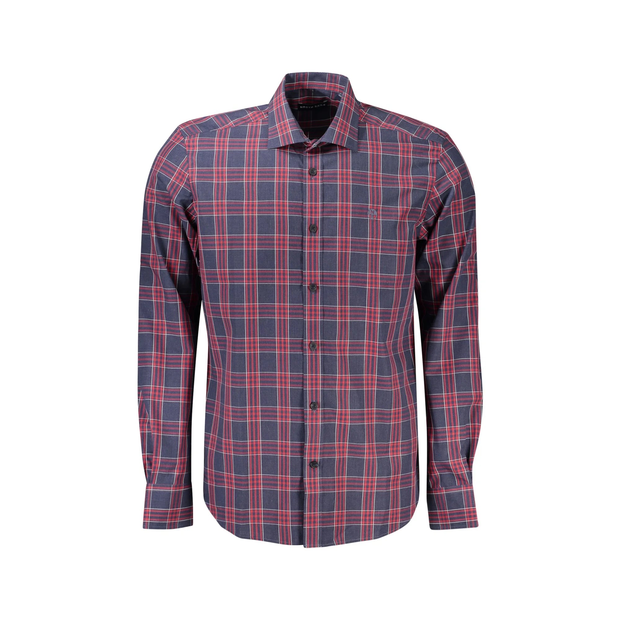 North Sails Camicia Maniche Lunghe Uomo Blu Ricamo Camicie - foto prodotto