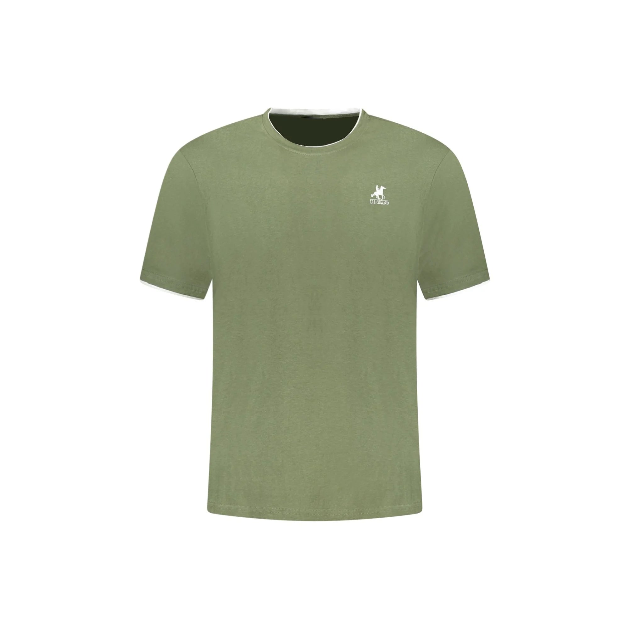 U.S. GRAND POLO T-SHIRT MANICHE CORTE UOMO VERDE