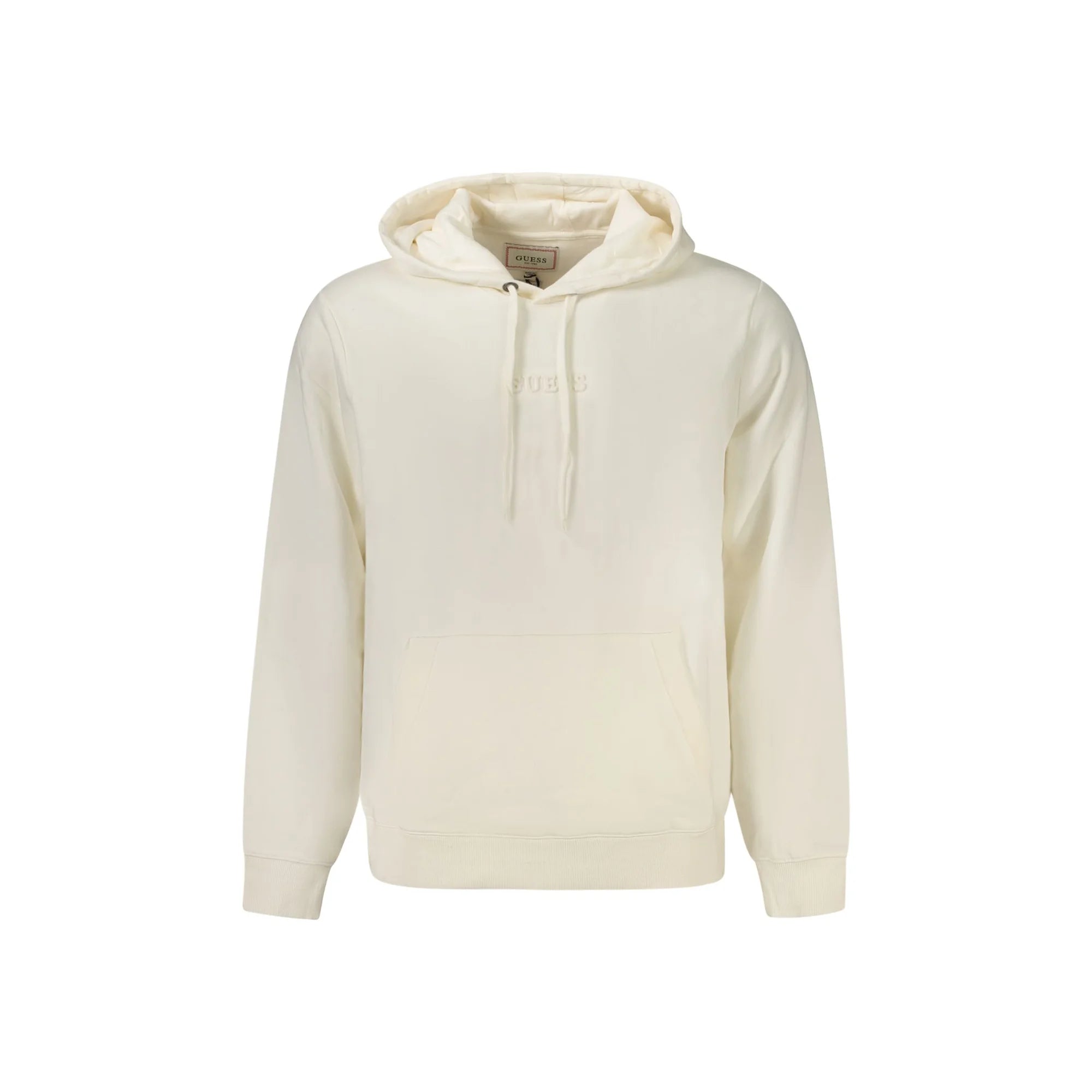 GUESS JEANS FELPA SENZA ZIP UOMO BIANCO