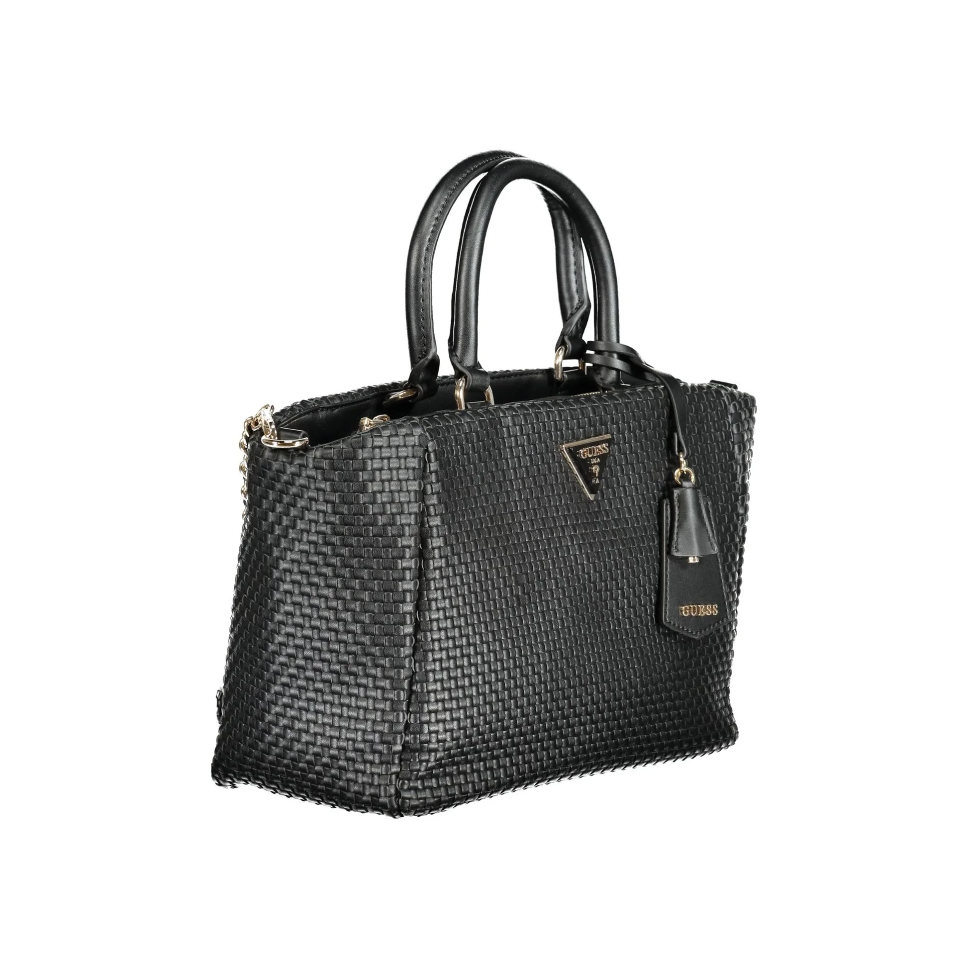 Guess Jeans Borsa a Tracolla Donna Nera Logo Borse nero - vista 3