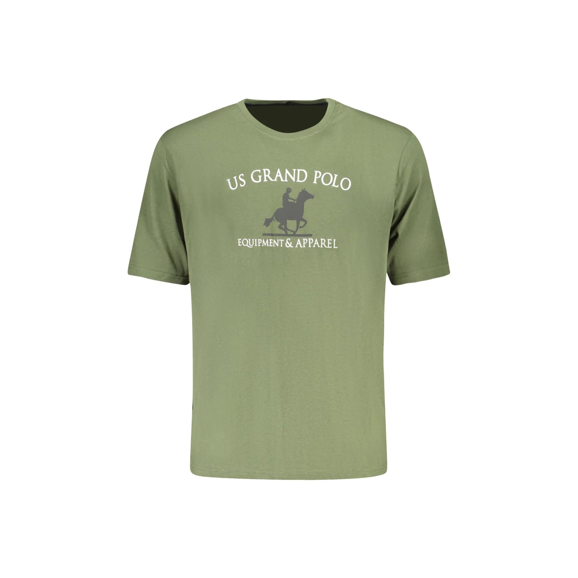 U.S. GRAND POLO T-SHIRT MANICHE CORTE UOMO VERDE