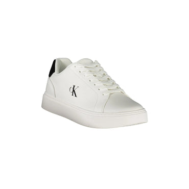 CALVIN KLEIN Sneakers Uomo Bianche con Lacci e Dettagli Neri nero - vista 2