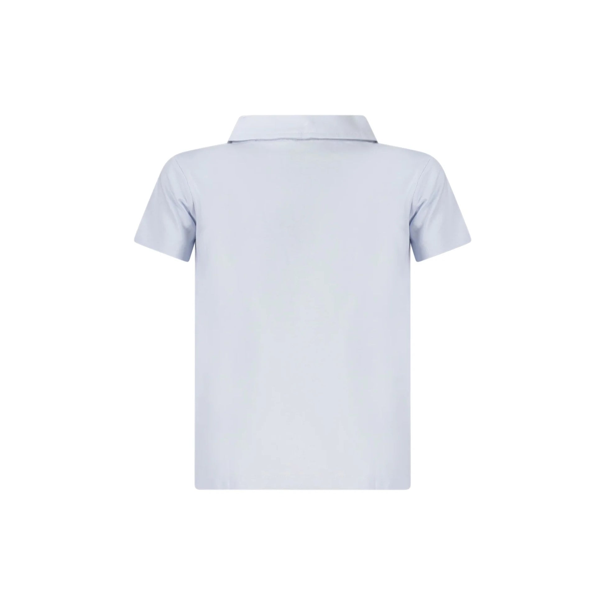 Guess Jeans Polo Maniche Corte Bambino Azzurra Logo azzurro - vista 2