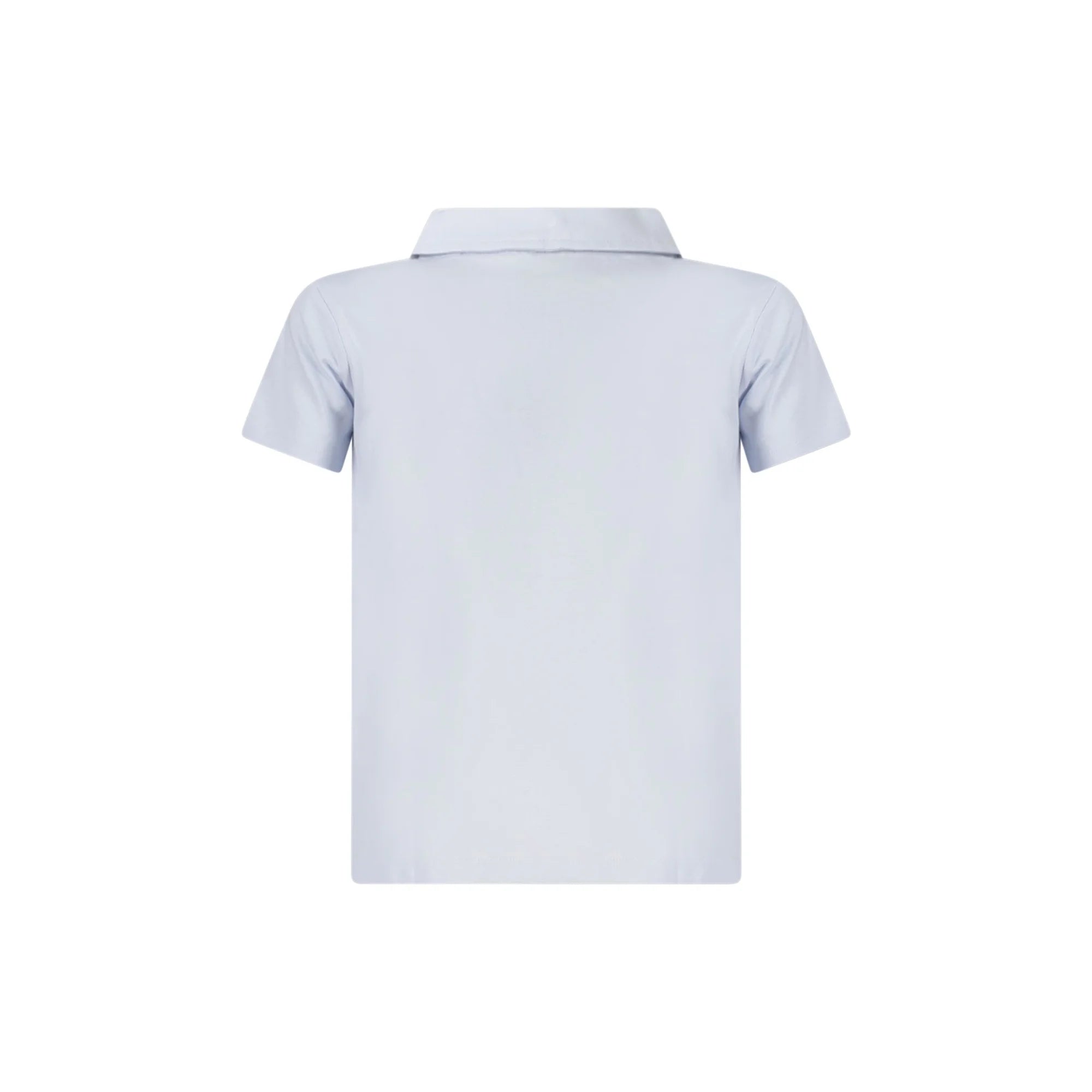 GUESS JEANS POLO MANICHE CORTE BAMBINO AZZURRO