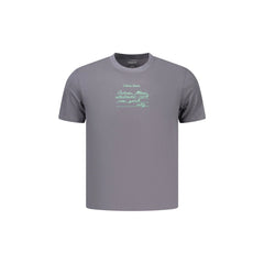 Calvin Klein T-shirt Kortärmad Man Grå Logotryck