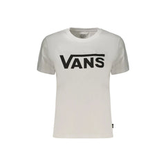 Vans T-Shirt Maniche Corte Donna Bianca Stampa Logo