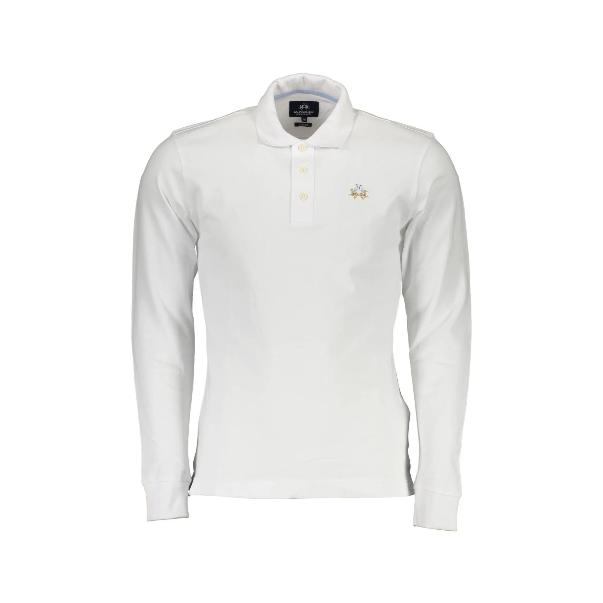 LA MARTINA POLO MANICHE LUNGHE UOMO BIANCO