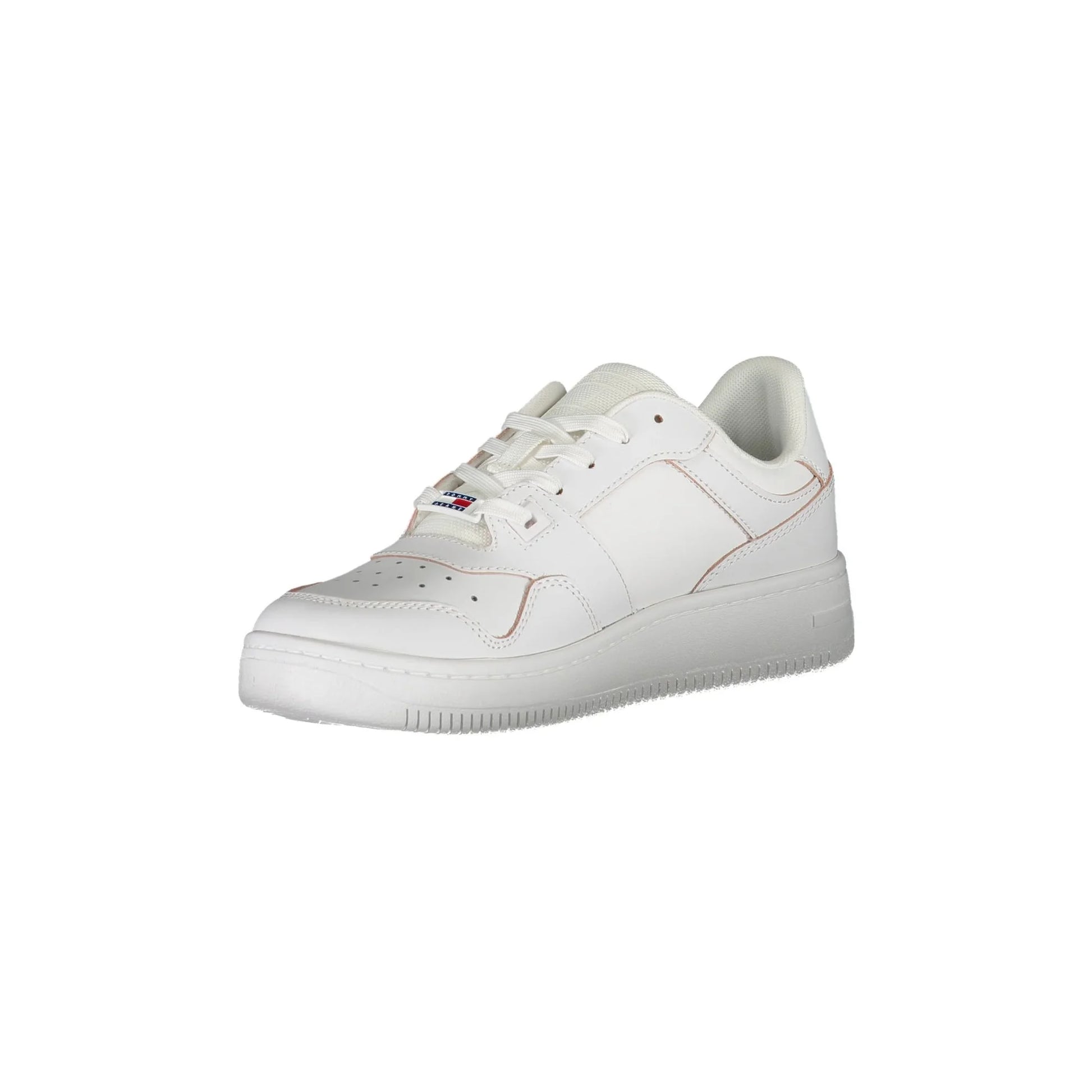 TOMMY HILFIGER Scarpe Sneakers Donna Bianche con Lacci e Logo bianco - vista 3