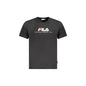 Fila T-Shirt Maniche Corte Uomo Nera Ricamo Nero - foto prodotto