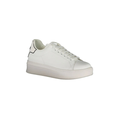 GAELLE PARIS Scarpe Sneakers Donna Bianche con Doppio Laccio Logato bianco - vista 2