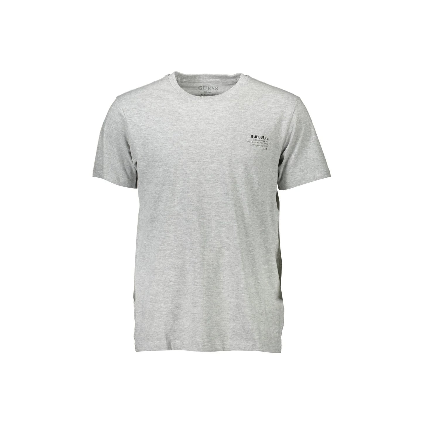 Guess Jeans T-Shirt Maniche Corte Uomo Grigia Stampa Logo Grigio - foto prodotto