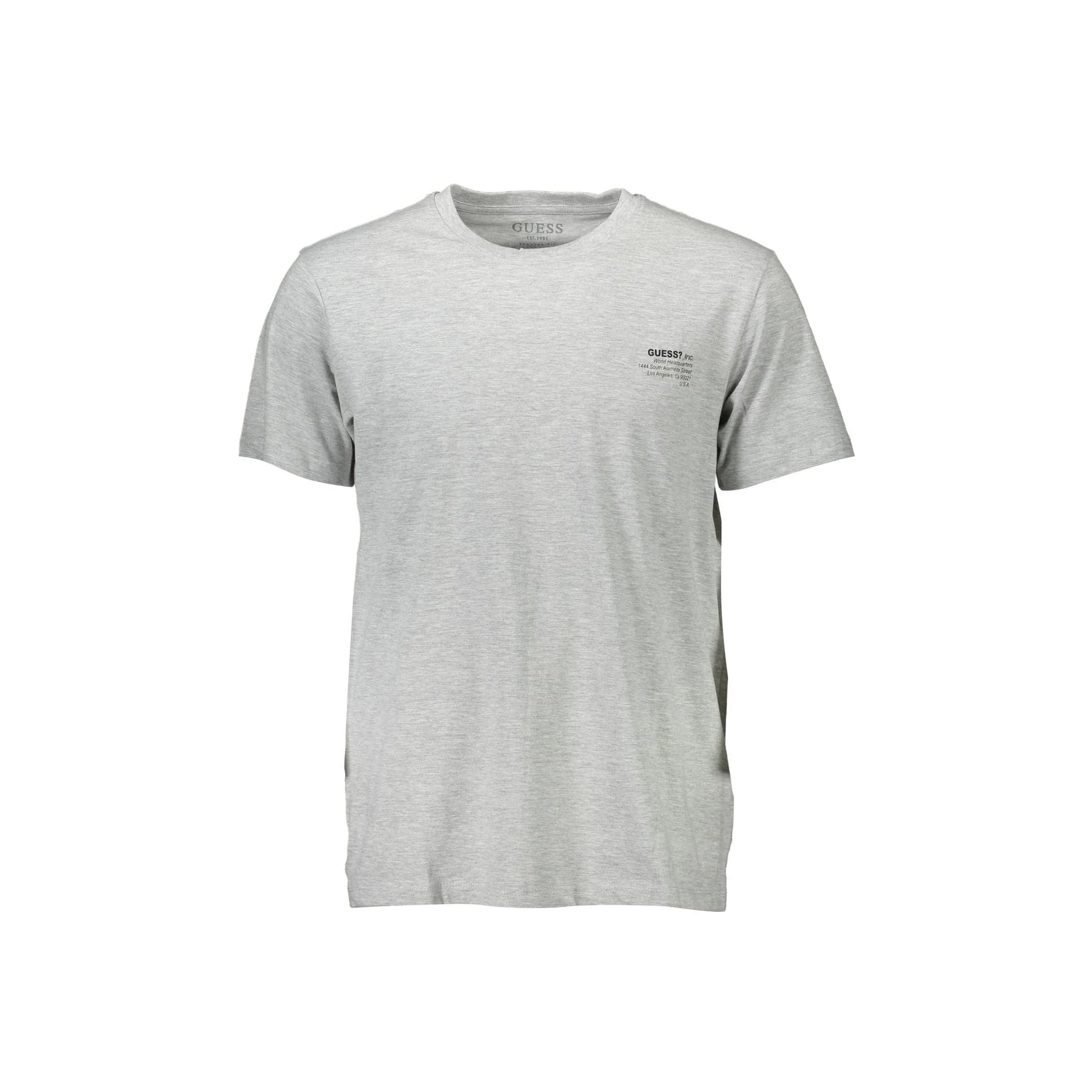 Guess Jeans T-Shirt Maniche Corte Uomo Grigia Stampa Logo Grigio - foto prodotto