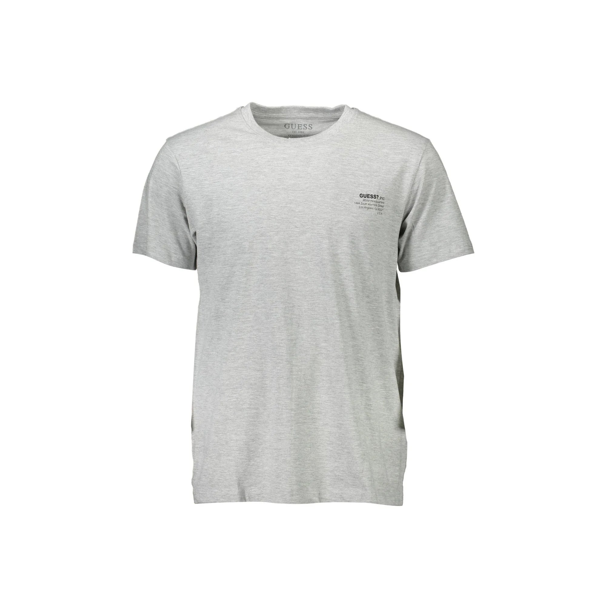 GUESS JEANS T-SHIRT MANICHE CORTE UOMO GRIGIO