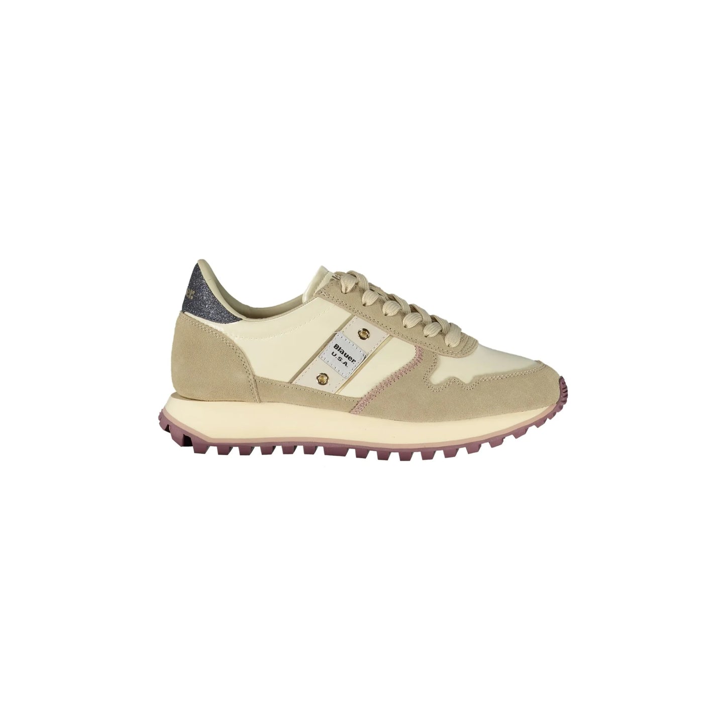 Blauer Sneakers donna Beige
