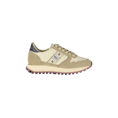 Blauer Sneakers donna Beige