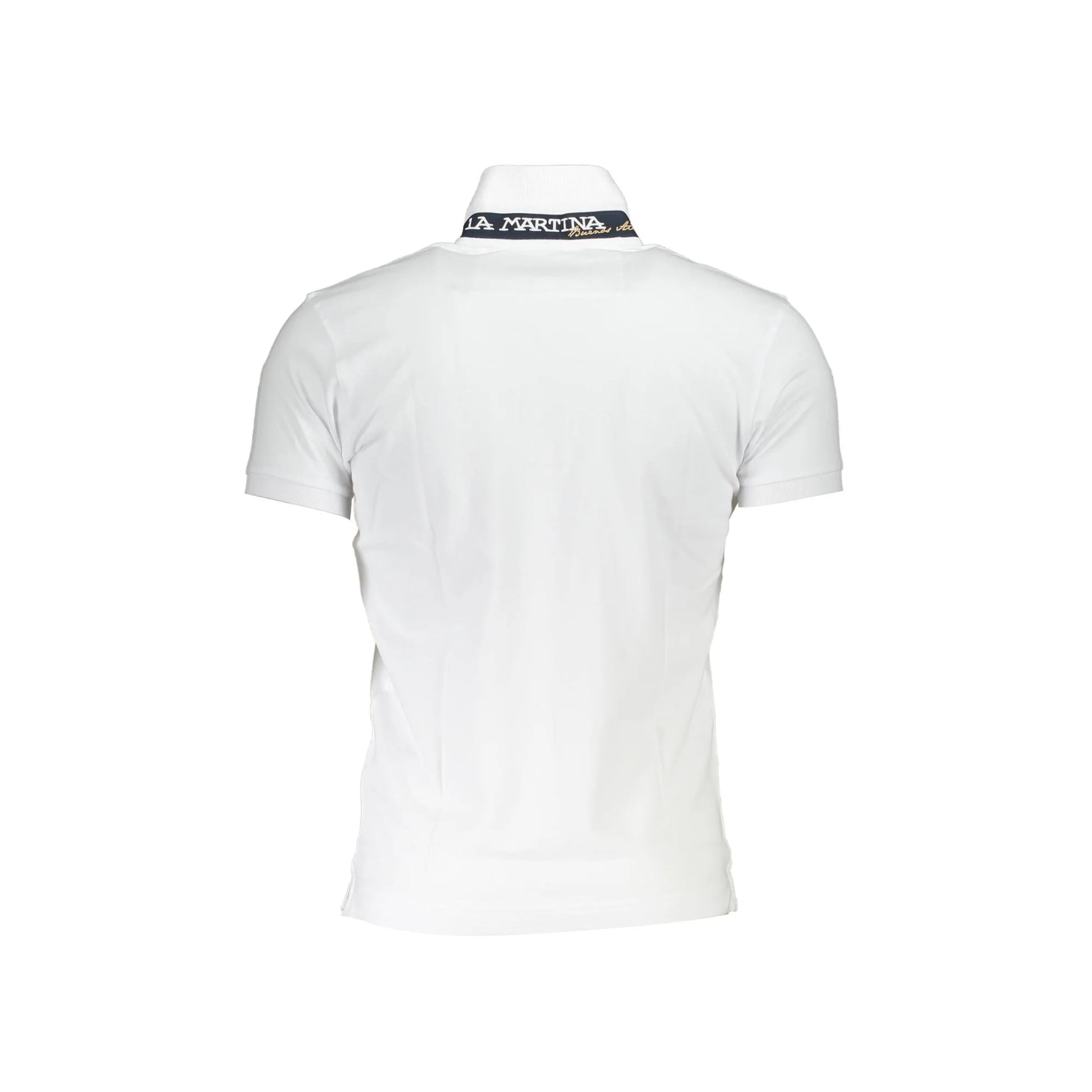 La Martina Polo Maniche Corte Uomo Bianca Ricamo bianco - vista 3