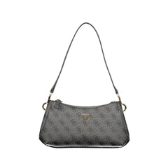 Guess Jeans Borsa a Spalla Donna Nera Stampa Logo