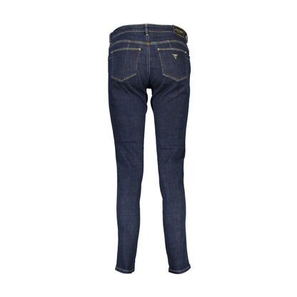 Guess Jeans Donna Blu Logo - vista 2