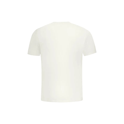 North Sails T-Shirt Uomo Bianca Girocollo Cotone Stampa Logo bianco - vista 2