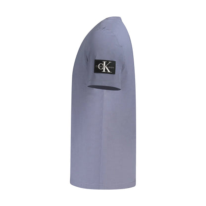 Calvin Klein T-Shirt Maniche Corte Uomo Blu Logo - vista 3
