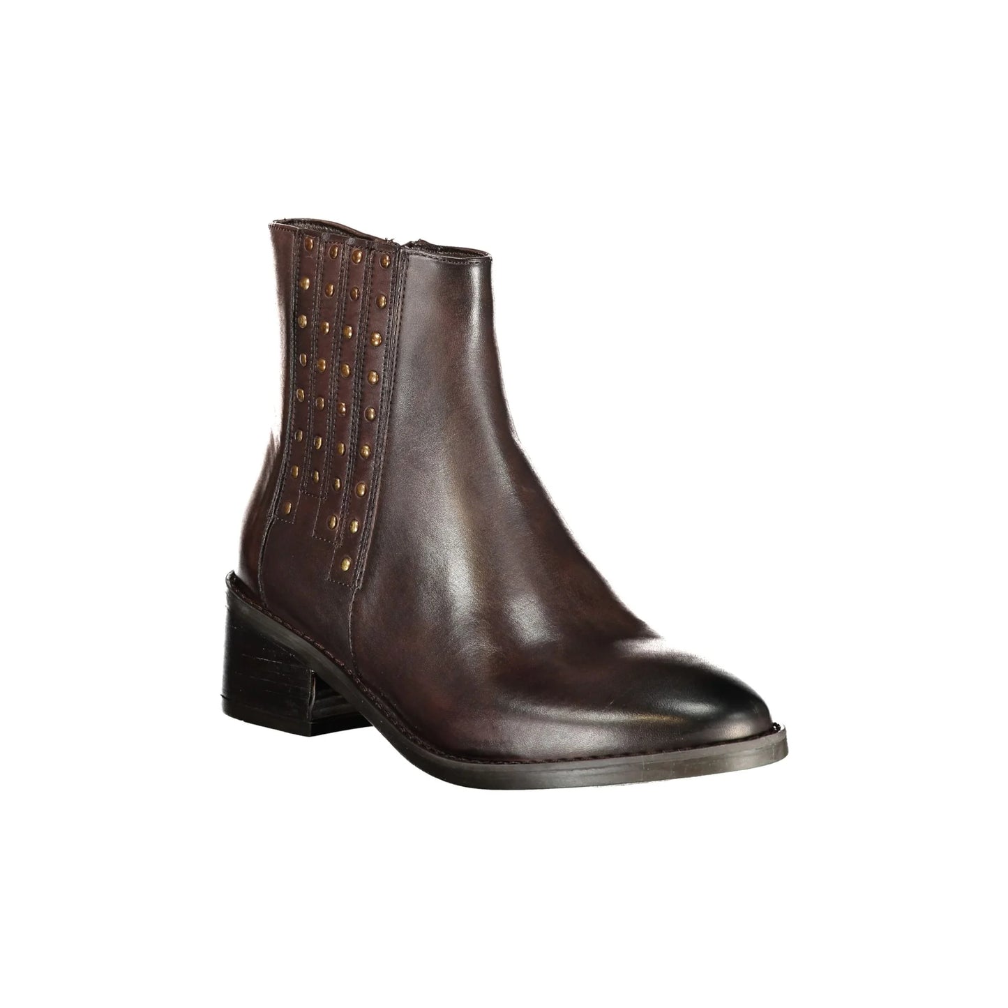 Cafenoir Stivaletti Pelle Donna Marroni Zip Laterale - vista 2