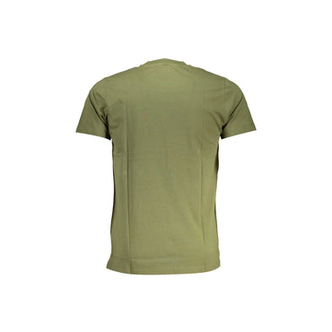 Cavalli Class T-Shirt Maniche Corte Uomo Verde Stampa Logo - vista 2