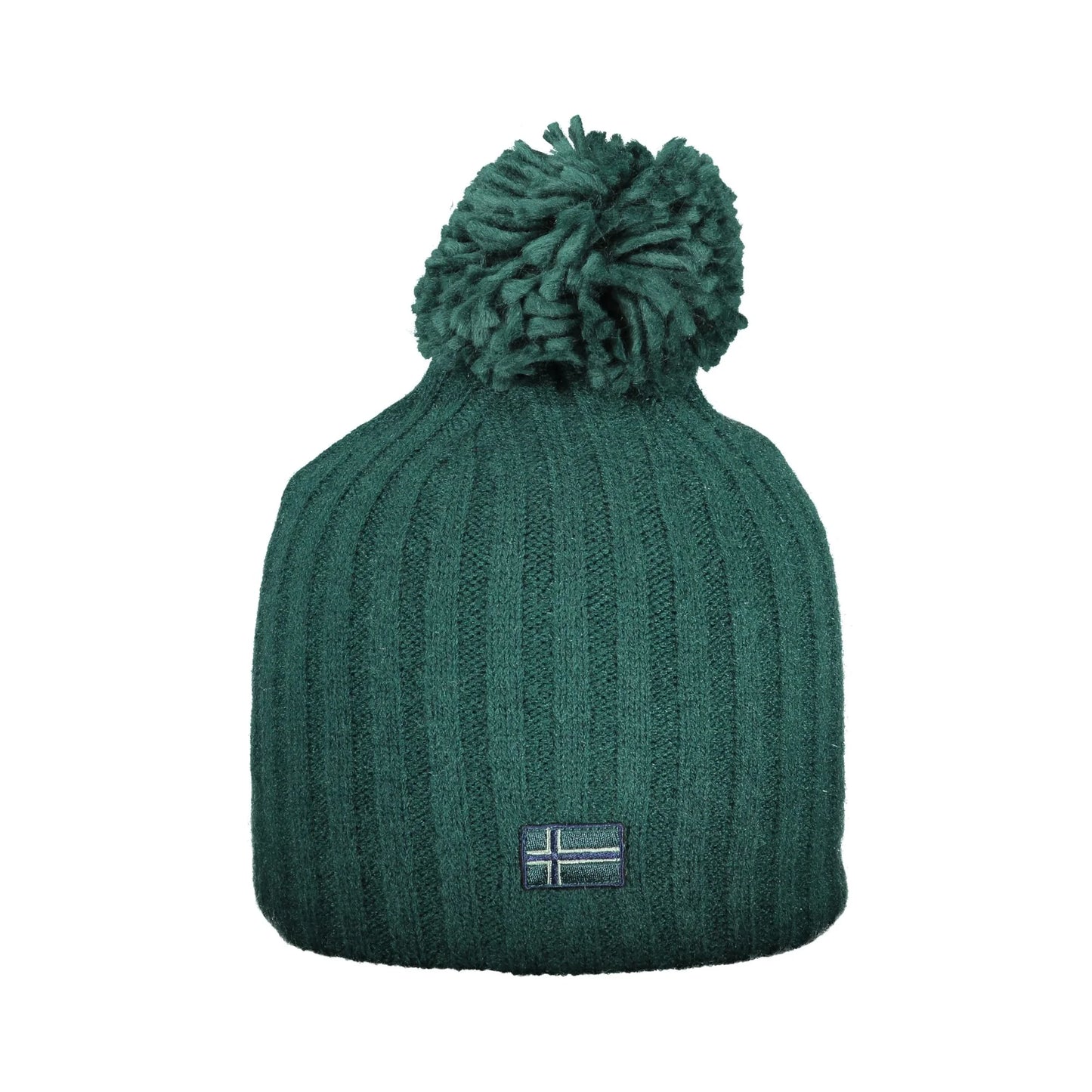 NORWAY 1963 Berretto Donna Verde con Pompon e Logo Cappelli - foto prodotto