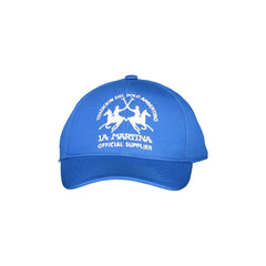 La Martina Hoed Man Blauw Borduursel