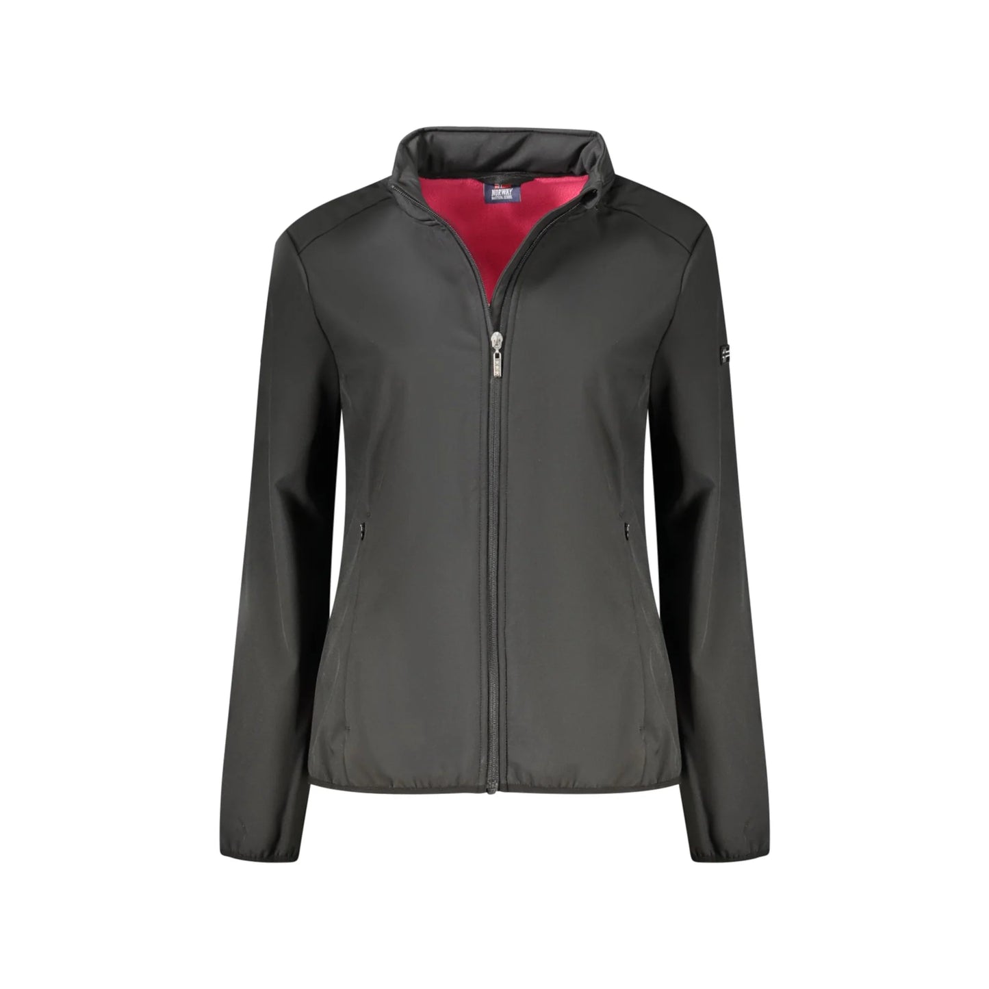 Norway 1963 Giubbotto Donna Nero Soft Shell Cappuccio Pile Logo Giubbotti e Giacche - foto prodotto