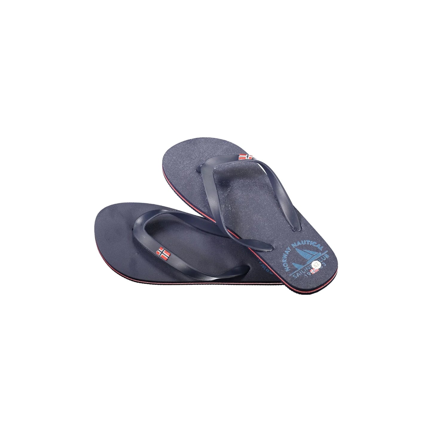 NORWAY Ciabatte Infradito Uomo Blu con Stampa e Logo Norway 1963 - foto prodotto