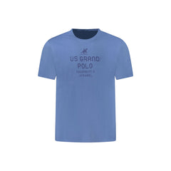 U.S. Grand Polo T-Shirt Kratke Rokave Moški Modra Tisk