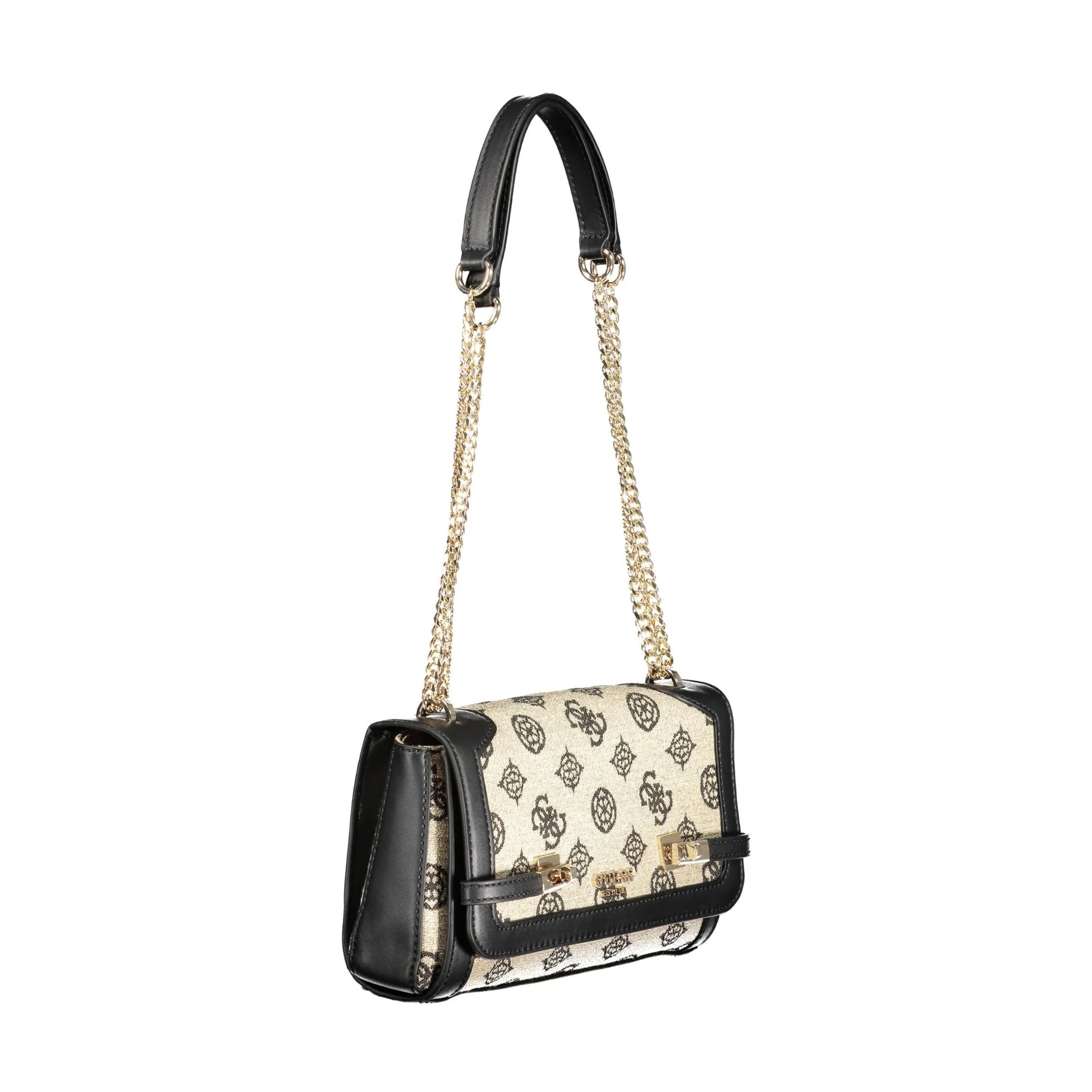 GUESS JEANS Borsa Donna Loralee Nera a Spalla con Catena Borse nero - vista 3