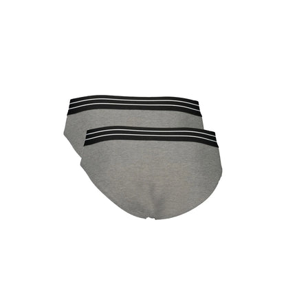 Cavalli Class Slip Uomo Grigio Stampa Logo Intimo - vista 2