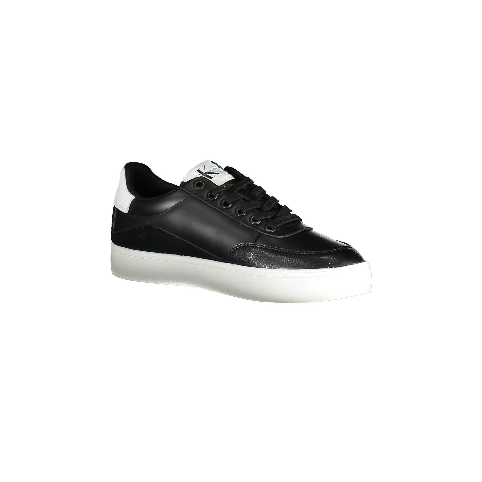 CALVIN KLEIN Scarpe Sneakers Donna Nere con Lacci e Logo nero - vista 2