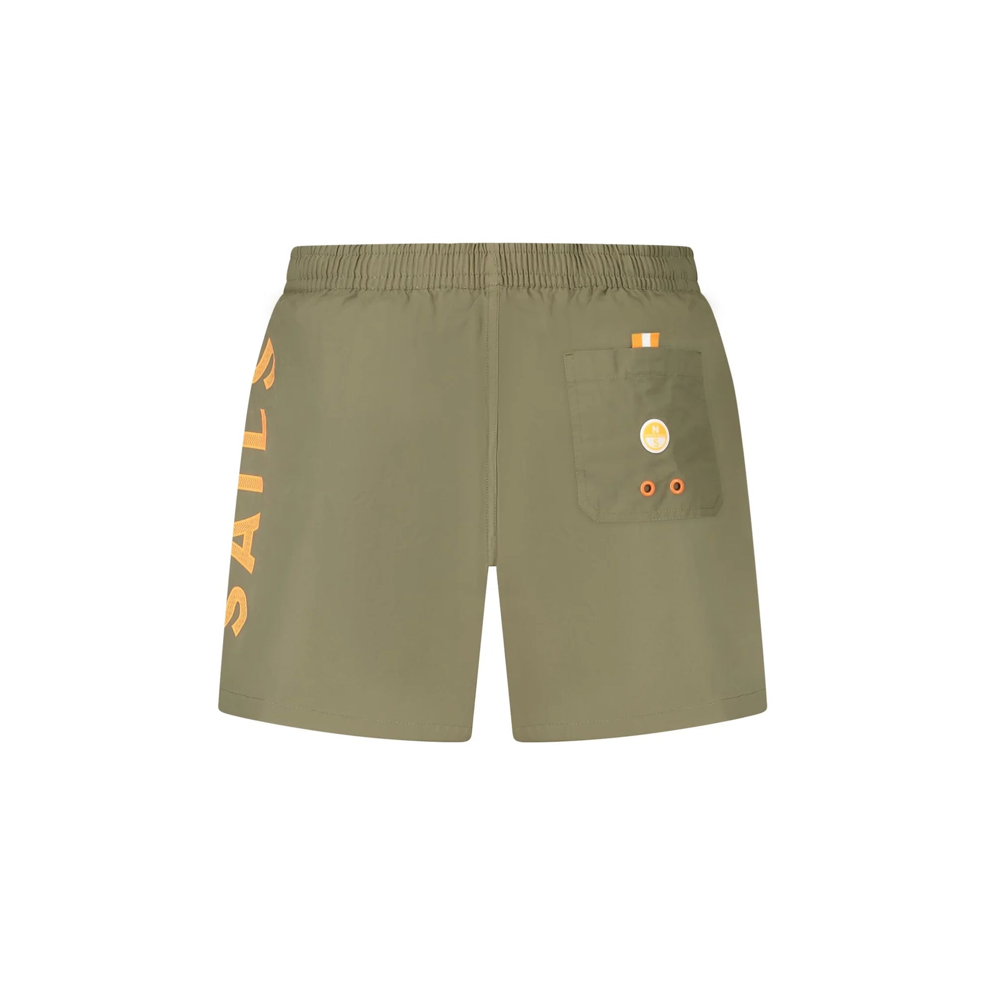 North Sails Costume da Mare Uomo Verde Stampa Logo - vista 2