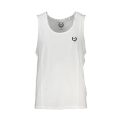Gian Marco Venturi Camiseta Sin Mangas Hombre Blanca Bordado Logo